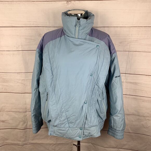 Vintage Bomber Jacket Anba of Austria 80s Women's Ski Winter 12 1X Olympic Sport - Picture 3 of 16